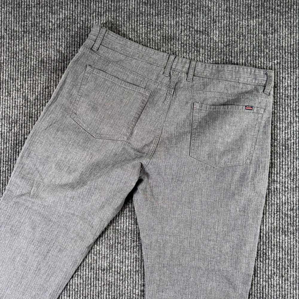 Halsey Mens‎ 38x28 Gray Pants Comfort Fit Cotton Blend Casual Smart Minimalist